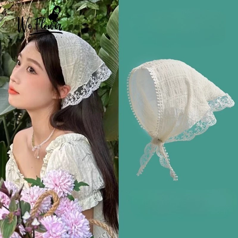 thời trang ren hoa đầu phong cách mùa hè hot