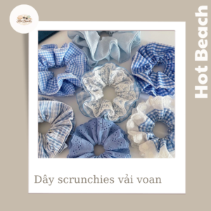 Dây scrunchies vải voan