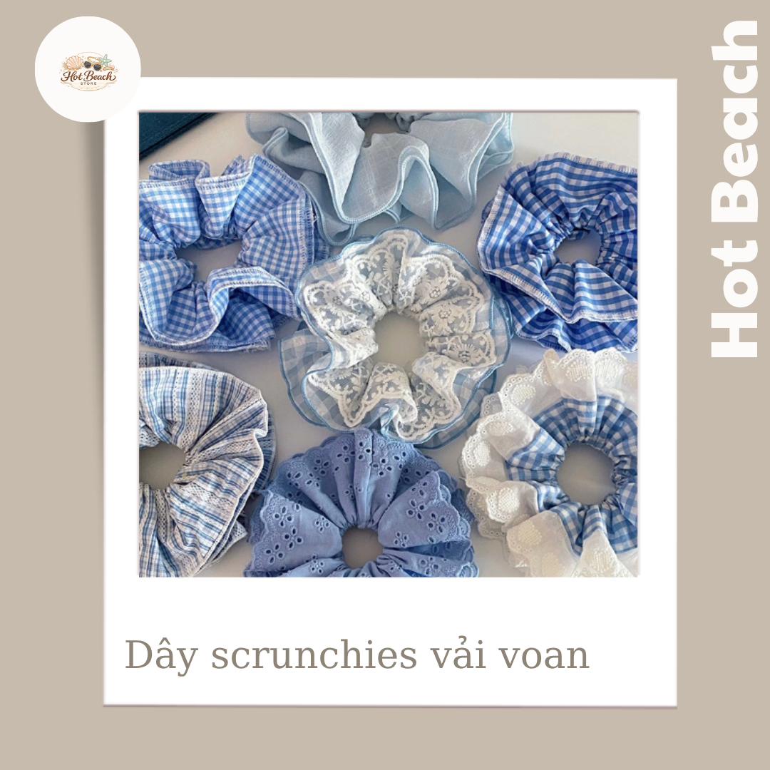 Dây scrunchies vải voan